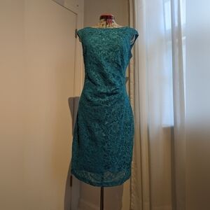 Blue lace dress size Small